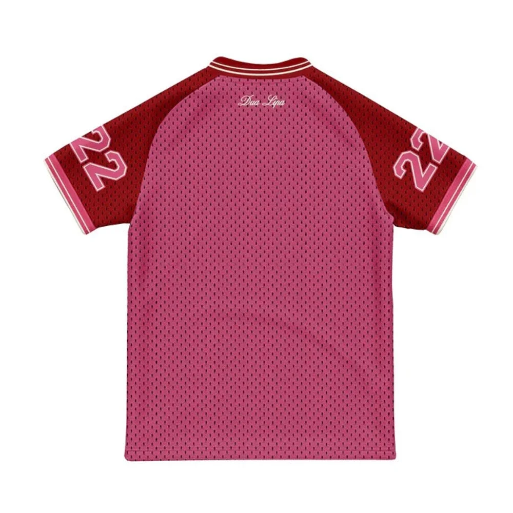Dua Lipa Radical optimism Mesh Jersey w/ Pink Red Medium M